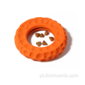Alimentador de anel de brinquedo para cachorrinhos de estimação de borracha natural